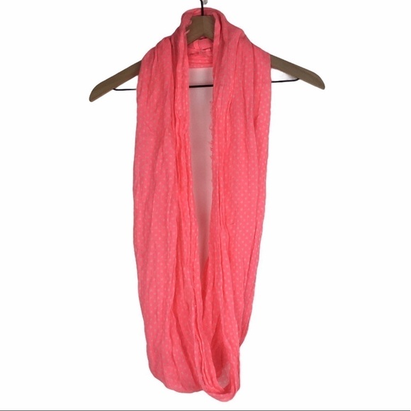 AMERICAN EAGLE Scarf Infinity Dots Neon Southwestern Embroidered Fringe Tassel - Picture 3 of 16